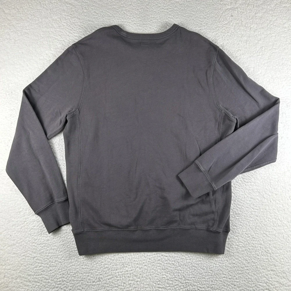 J.Crew Knit Goods Sweatshirt Mens XLT Tall Gray Fleece Pullover Crewneck AD467